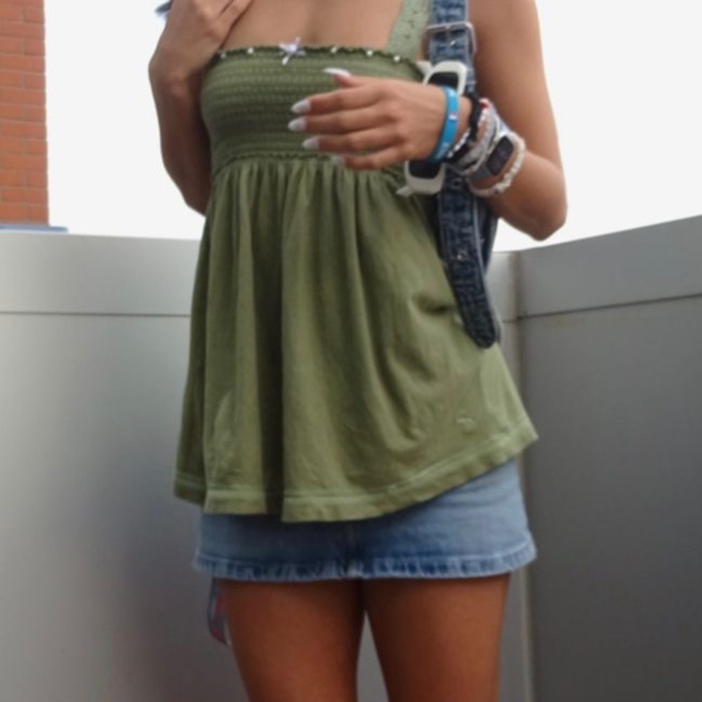 scrunch flare top